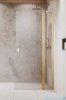 Radaway Nes KDD II Gold kabina walk-in 80cm prawa złoty połysk szkło przejrzyste 10031080-09-01R